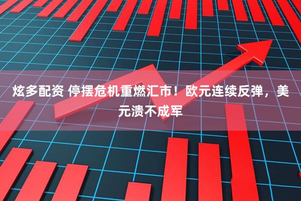 炫多配资 停摆危机重燃汇市！欧元连续反弹，美元溃不成军